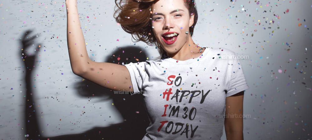 T-shirt 30 Years - Memorable and Customisable Gifts