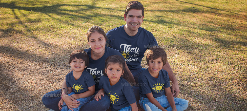 T-shirts de Verão para Férias em Família