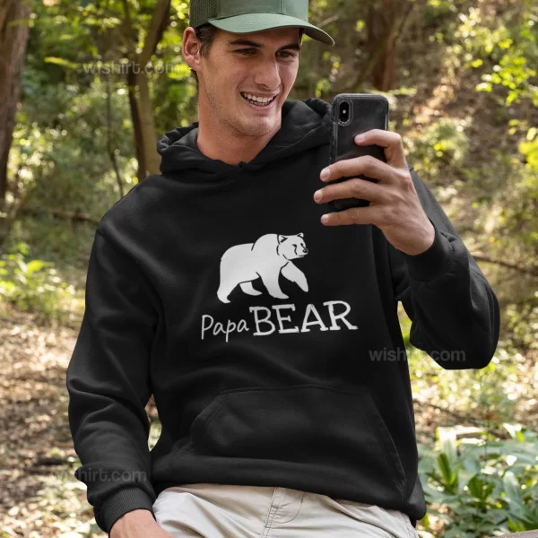 Sweatshirt Papa Bear para Homem - Wishirt T-shirts