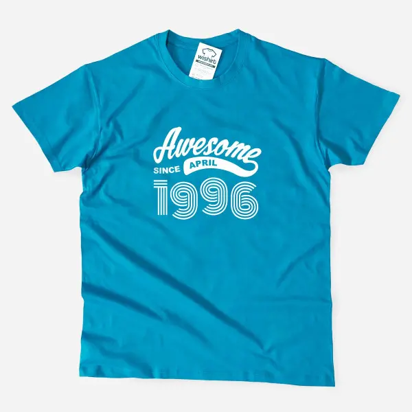 Awesome since Large Size T shirt Custom Month and Year