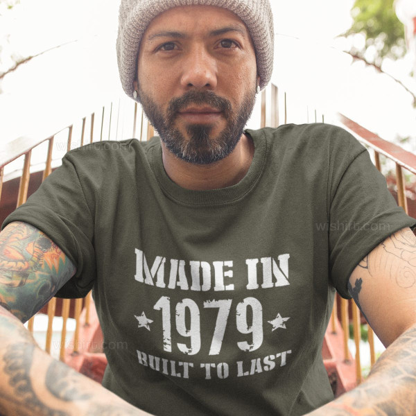 Made in Built to Last Men's T-shirt - Customizable Year