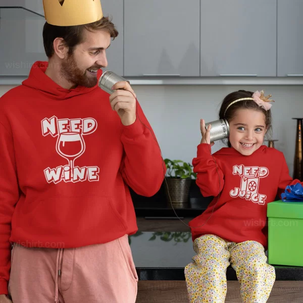 Father daughter matching hoodies sale