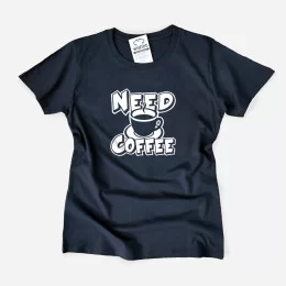 T-shirts a Combinar para Mãe e Bebé Need Coffee Need Milk