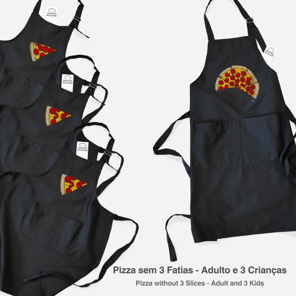 Matching Apron Set for Mother and Child Pizza