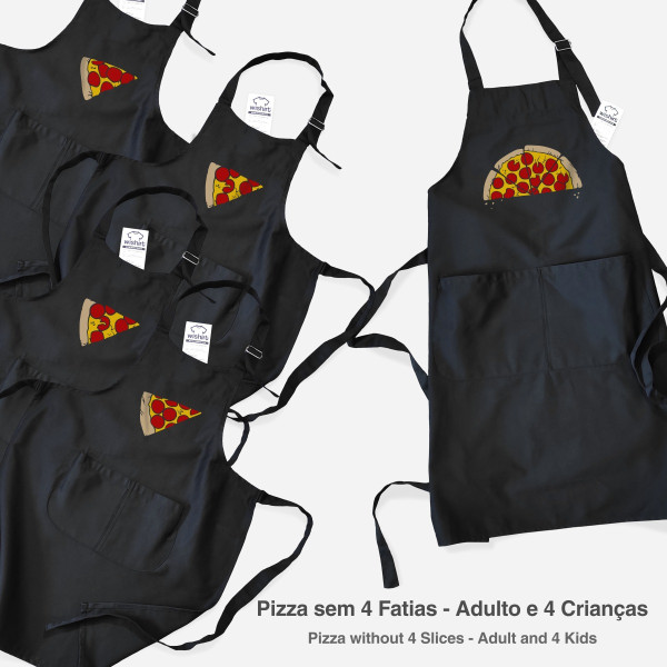 Matching Apron Set for Mother and Child Pizza