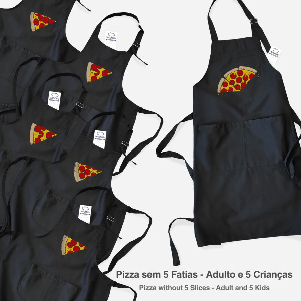 Conjunto de Aventais a Combinar Pai e Filho Pizza