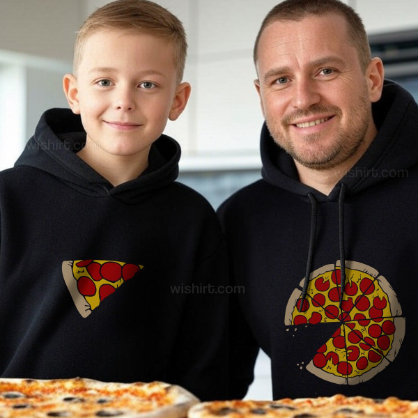 Sweatshirt com Capuz Fatia de Pizza para Criança