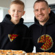 Sweatshirt com Capuz Pizza