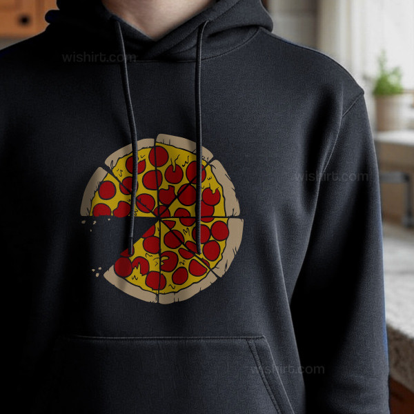 Matching Hoodie Set for Father and Child Pizza