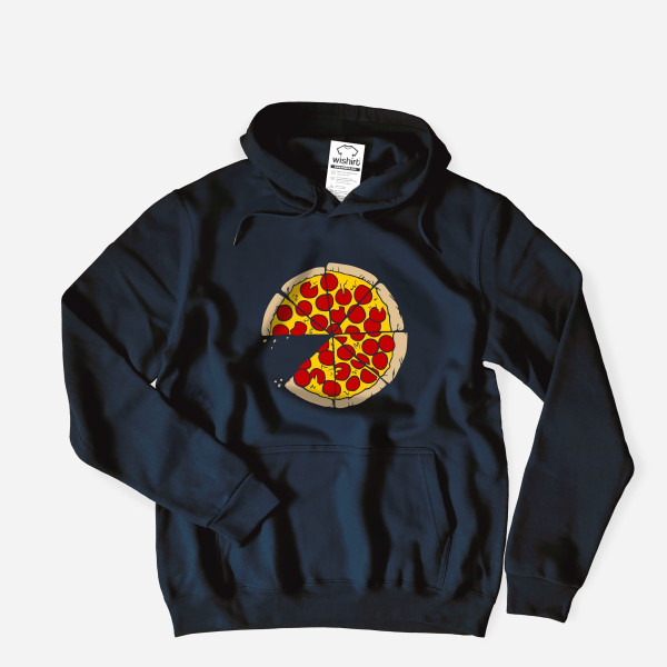 Sweatshirt com Capuz Tamanho Grande Pizza