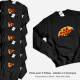 Conjunto Sweatshirts a Combinar para Mãe e Filha Pizza