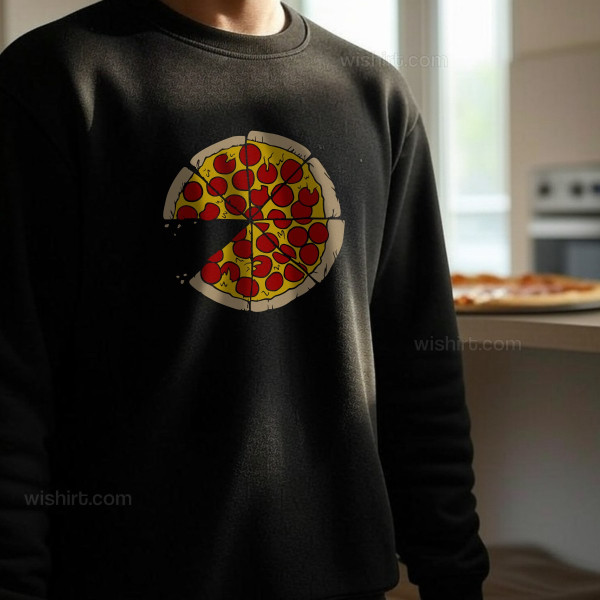 Matching Sweatshirt Set for Father and Child Pizza