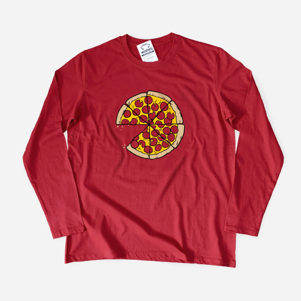 Pizza Large Size Long Sleeve T-shirt