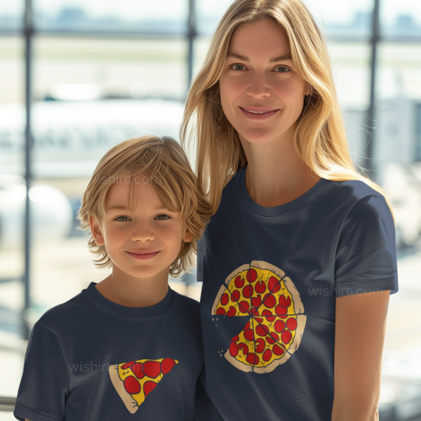 T-shirt Pizza para Mulher