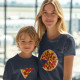 Conjunto de T-shirts a Combinar para Mãe e Filha Pizza