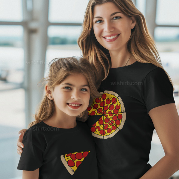 T-shirt Pizza para Mulher