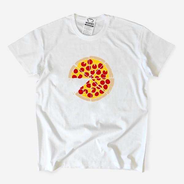 Pizza Large Size T-shirt