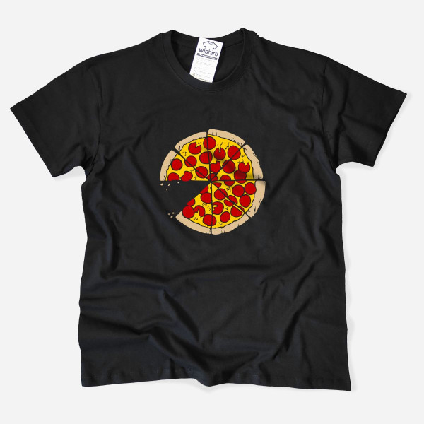 T-shirt Pizza para Homem