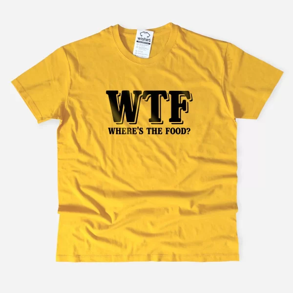 WTF - Where’s The Food Men's T-shirt - Wishirt T-shirts