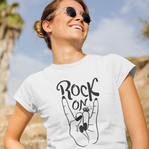 Bachelorette Party T-shirt for the Bride Rock On