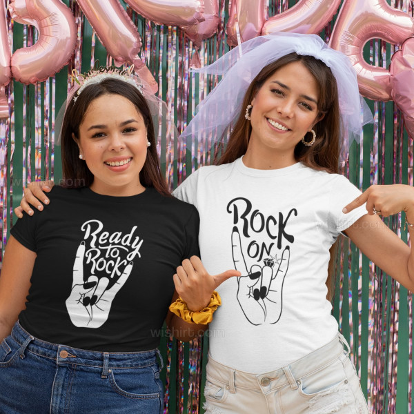 Bachelorette Party T-shirt for the Bride Rock On