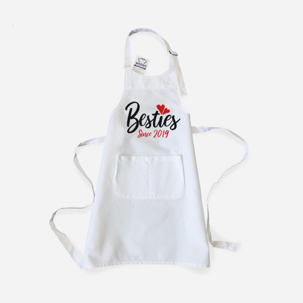 Besties Since Kid's Apron - Customizable Year