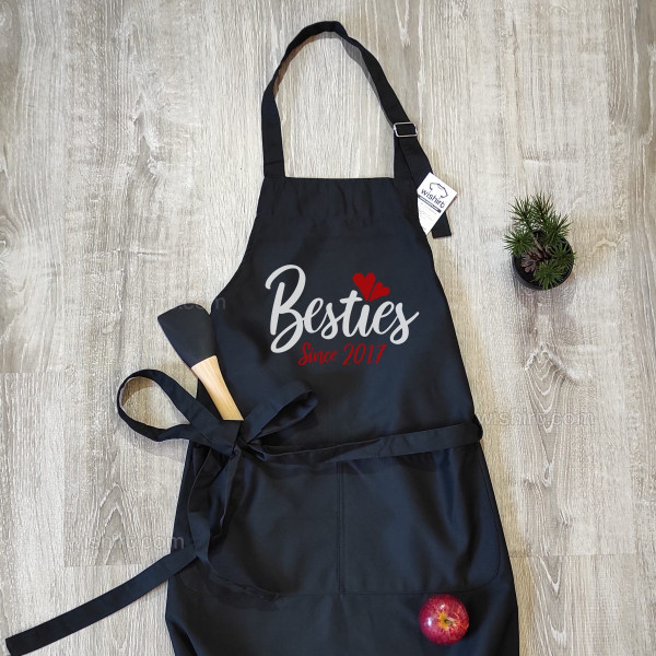 Aventais para Mãe e Filha Besties Since - Ano Personalizável