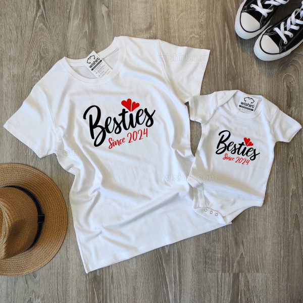 Babygrow Besties Since - Ano Personalizável