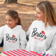 Sweatshirt Capuz Criança Besties Since - Ano Personalizável