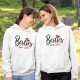 Sweatshirts Capuz Mãe e Filha Besties Since - Ano Editável