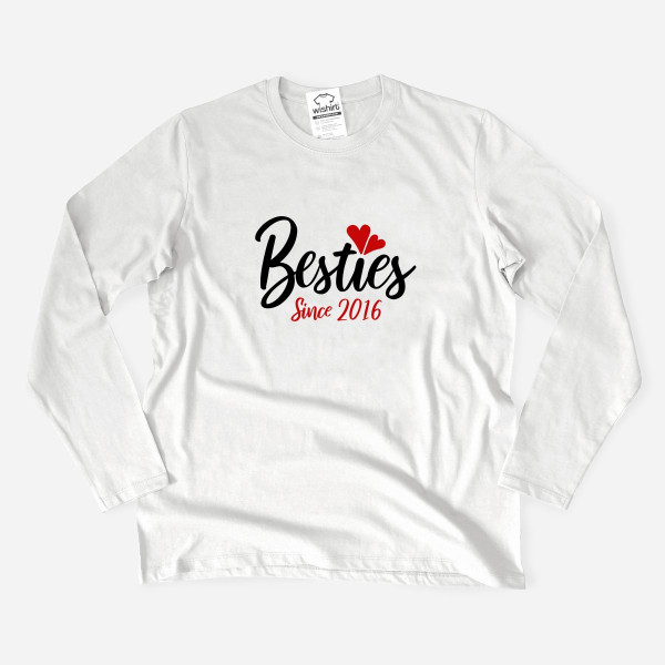 Besties Since Plus Size Long Sleeve T-shirt - Custom Year