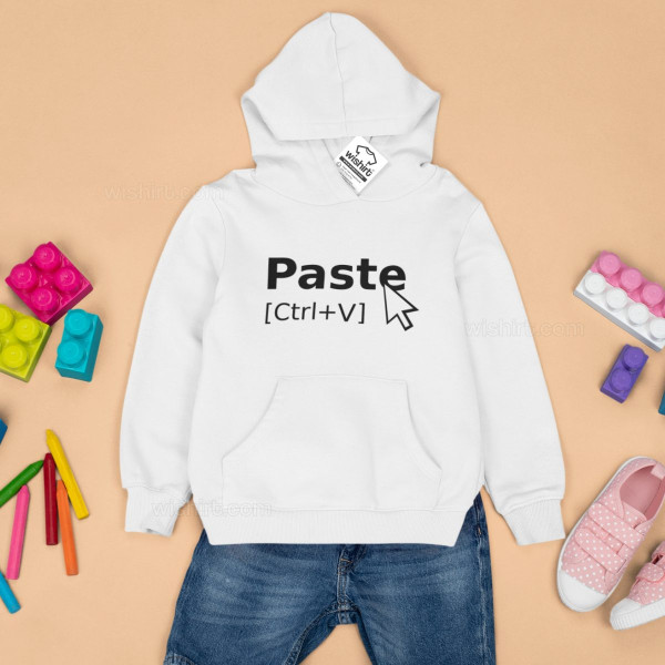 Sweatshirts com Capuz a Combinar Mãe e Filho Copy Paste