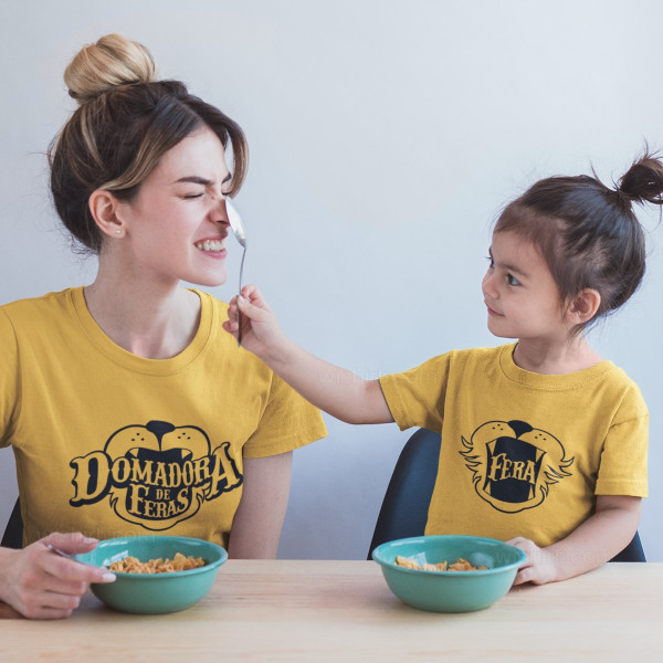 Domadora de Feras Mother and Daughter Matching T-shirt Set