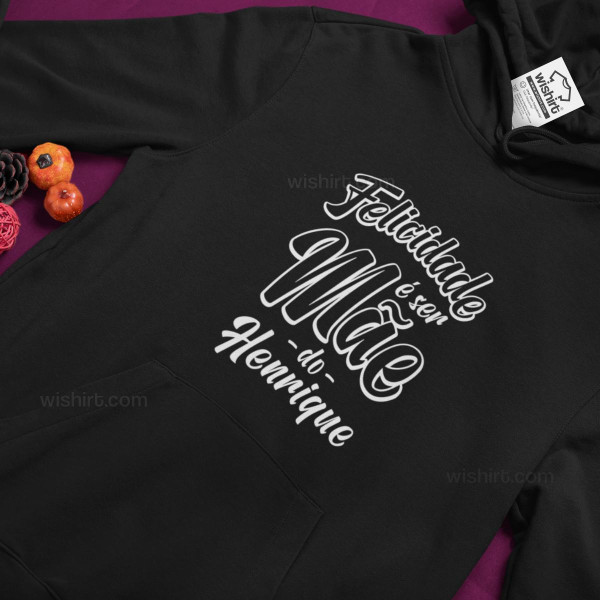 Sweatshirt Capuz Plus Size Felicidade é ser Mãe - Editável