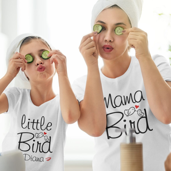 Mama Bird Baby Bird Matching T-shirt Set