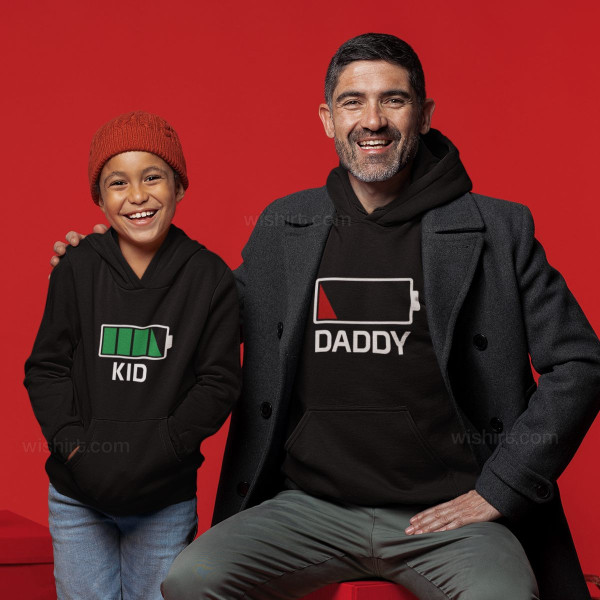 Full Battery Customizable Word Kid's Hoodie