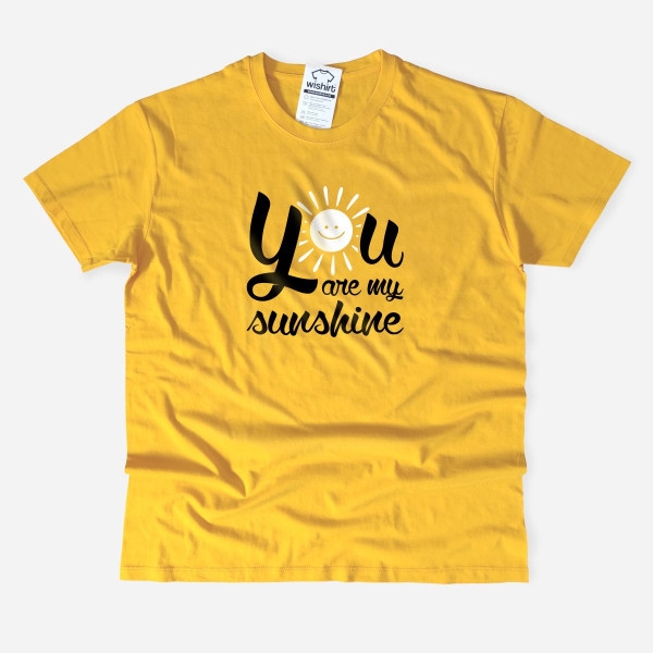 T-shirt Tamanho Grande You are my Sunshine
