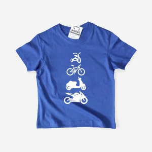 T-shirt com Desenho de Bicicleta para Criança - Wishirt