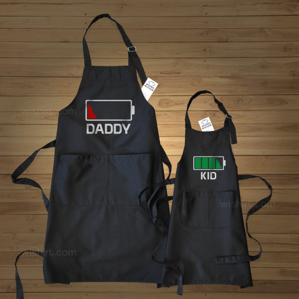 Low Battery Customizable Word Apron