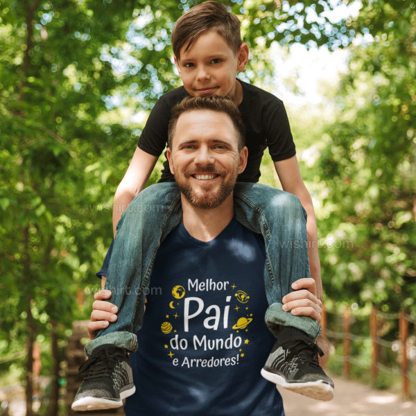 T-shirt Melhor Avô do Mundo e Arredores