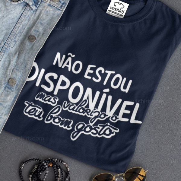 Não Estou Disponível Large Size Long Sleeve T-shirt