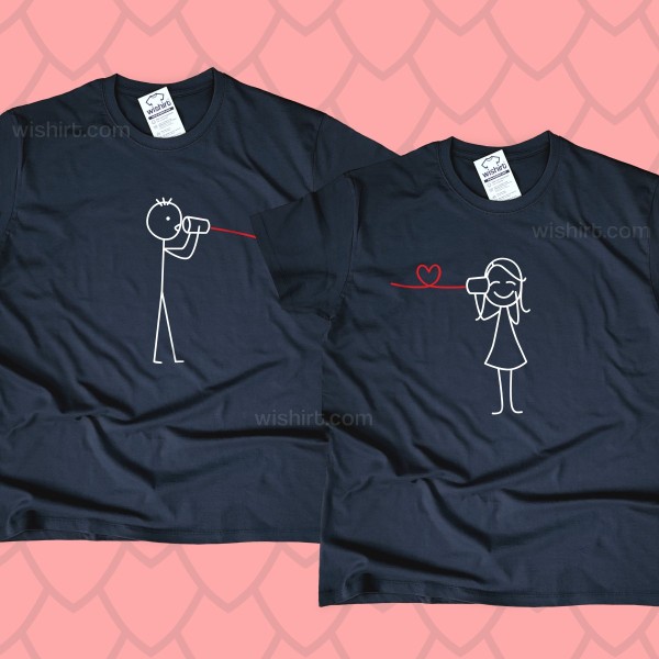 Conjunto T-shirts a Combinar Namorados Say You Love Me