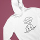 Plus Size Hoodie Pregnant Woman Vejo-te em - Custom Month