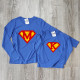 Conjunto T-shirts Manga Comprida Superwoman Mãe e Filhos