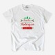 Christmas Large Size T-shirt with Customizable Surname