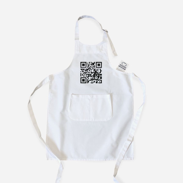 Customizable QR Code Apron for Kids