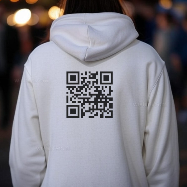 Customizable QR Code Hoodie