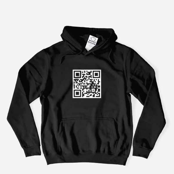 Customizable QR Code Large Size Hoodie