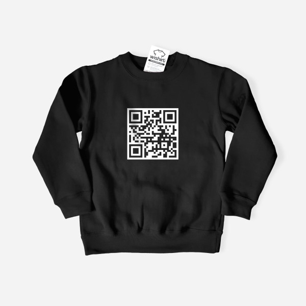 Sweatshirt QR Code Personalizável para Criança