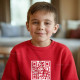 Sweatshirt QR Code Personalizável para Criança